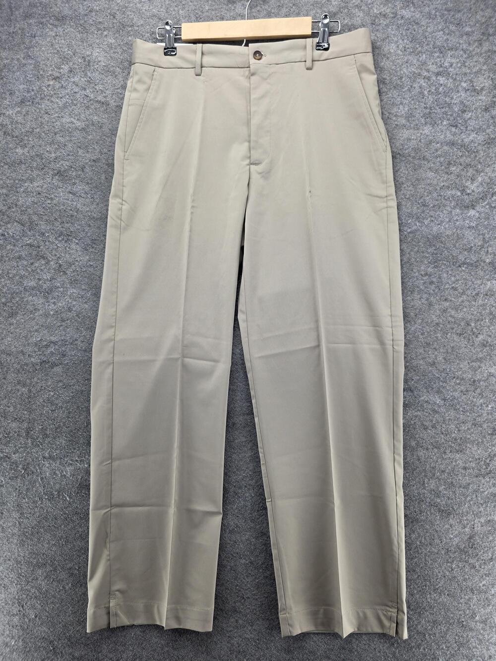 Greg Norman Pants Mens 32x29 Khaki Signature Series Golf Performance Stretch